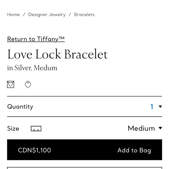 Tiffany Return To Love Lock XL link bracelet - Picture 7 of 8